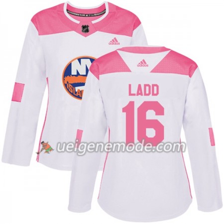 Dame Eishockey New York Islanders Trikot Andrew Ladd 16 Adidas 2017-2018 Weiß Pink Fashion Authentic